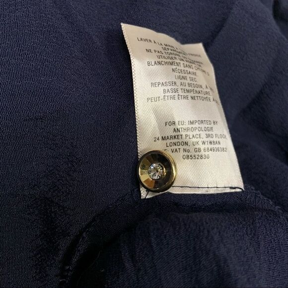 𝅺anthropologie Maeve Breary Cold Shoulder Ruffle Blouse - Picture 8 of 11